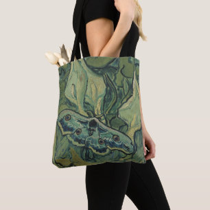 Vincent van Gogh - Great Peacock Moth Tote Bag