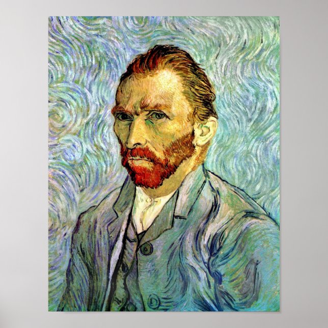 Vincent Van Gogh - Green Self-Portrait Fine Art Poster (Front)