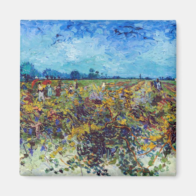 Vincent van Gogh - Green Vineyard Magnet (Front)