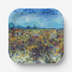 Vincent van Gogh - Green Vineyard Paper Plate