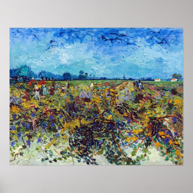 Vincent van Gogh - Green Vineyard Poster (Front)