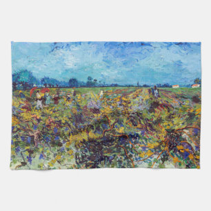 Vincent van Gogh - Green Vineyard Tea Towel
