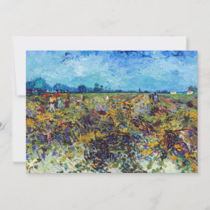 Vincent van Gogh - Green Vineyard Thank You Card