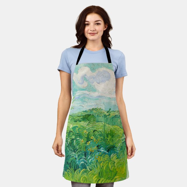 Vincent van Gogh - Green Wheat Field, Auvers Apron (Worn)