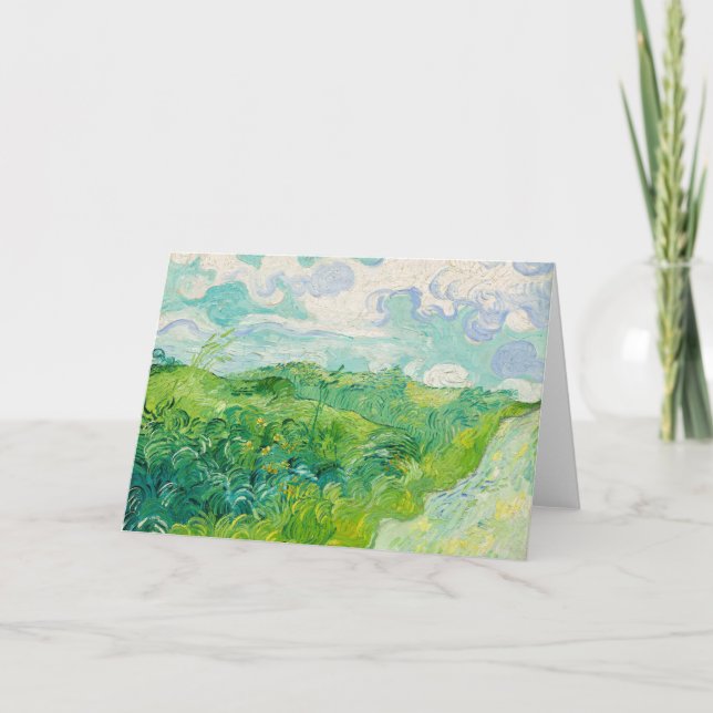 Vincent van Gogh - Green Wheat Field, Auvers Card (Front)