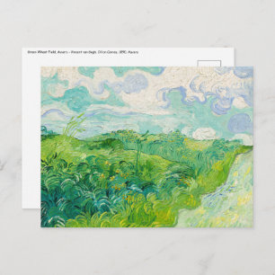 Vincent van Gogh - Green Wheat Field, Auvers Postcard