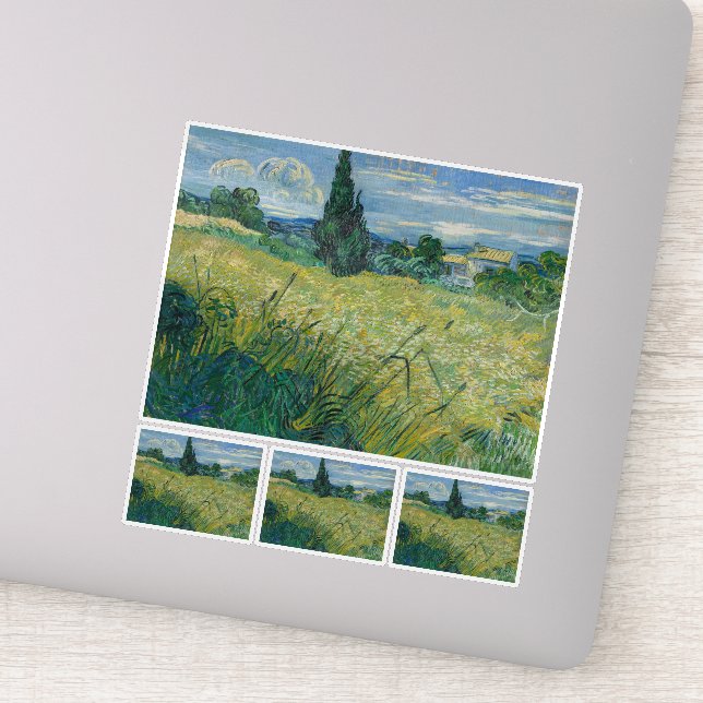 Vincent Van Gogh, Green Wheat Field with Cypress (Detail)