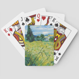 Vincent van Gogh - Green Wheat Field with Cypress Playing Cards