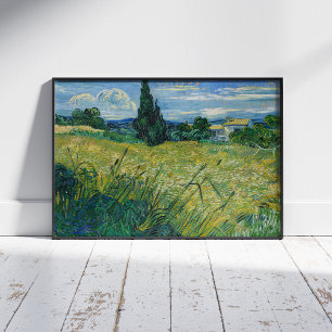Vincent Van Gogh, Green Wheat Field with Cypress Poster