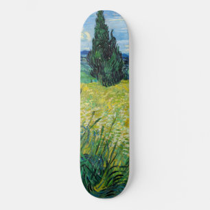 Vincent van Gogh - Green Wheat Field with Cypress Skateboard