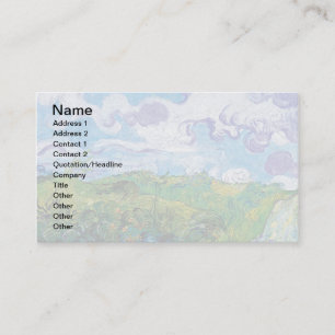 Vincent Van Gogh - Green Wheat Fields In Auvers Business Card