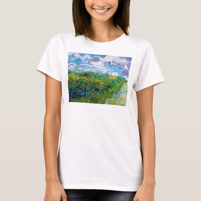 Vincent Van Gogh - Green Wheat Fields In Auvers T-Shirt (Front)