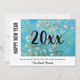 Vincent van Gogh - Happy New Year / Almond Blossom Holiday Card