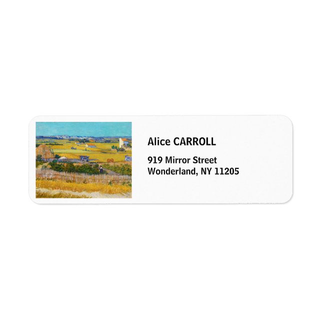 Vincent van Gogh - Harvest at La Crau (Front)