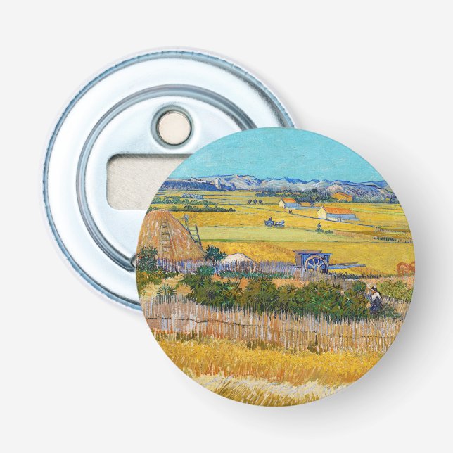 Vincent van Gogh - Harvest at La Crau Bottle Opener (Front)