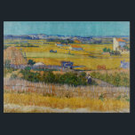 Vincent van Gogh - Harvest at La Crau Cutting Board<br><div class="desc">Harvest at La Crau,  with Montmajour in the Background - Vincent van Gogh,  1888</div>