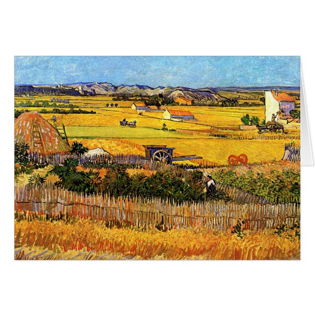 Vincent Van Gogh - Harvest at La Crau Fine Art (Front Horizontal)