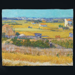 Vincent van Gogh - Harvest at La Crau Fleece Blanket<br><div class="desc">Harvest at La Crau,  with Montmajour in the Background - Vincent van Gogh,  1888</div>