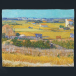 Vincent van Gogh - Harvest at La Crau Fleece Blanket<br><div class="desc">Harvest at La Crau,  with Montmajour in the Background - Vincent van Gogh,  1888</div>