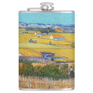 Vincent van Gogh - Harvest at La Crau Hip Flask