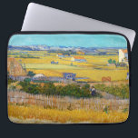 Vincent van Gogh - Harvest at La Crau Laptop Sleeve<br><div class="desc">Harvest at La Crau,  with Montmajour in the Background - Vincent van Gogh,  1888</div>