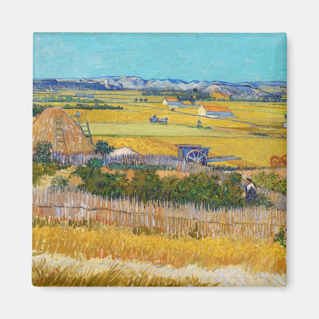 Vincent van Gogh - Harvest at La Crau Magnet (Front)