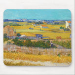 Vincent van Gogh - Harvest at La Crau Mouse Mat<br><div class="desc">Harvest at La Crau,  with Montmajour in the Background - Vincent van Gogh,  1888</div>