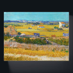 Vincent van Gogh - Harvest at La Crau Paperweight<br><div class="desc">Harvest at La Crau,  with Montmajour in the Background - Vincent van Gogh,  1888</div>