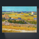 Vincent van Gogh - Harvest at La Crau Paperweight<br><div class="desc">Harvest at La Crau,  with Montmajour in the Background - Vincent van Gogh,  1888</div>