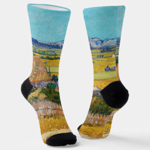 Vincent van Gogh - Harvest at La Crau Socks