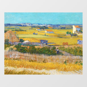 Vincent van Gogh - Harvest at La Crau Window Cling