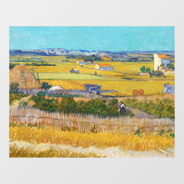 Vincent van Gogh - Harvest at La Crau Window Cling (Sheet)