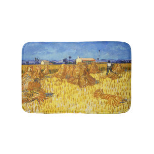 Vincent van Gogh - Harvest in Provence Bath Mat
