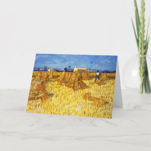 Vincent van Gogh - Harvest in Provence Card