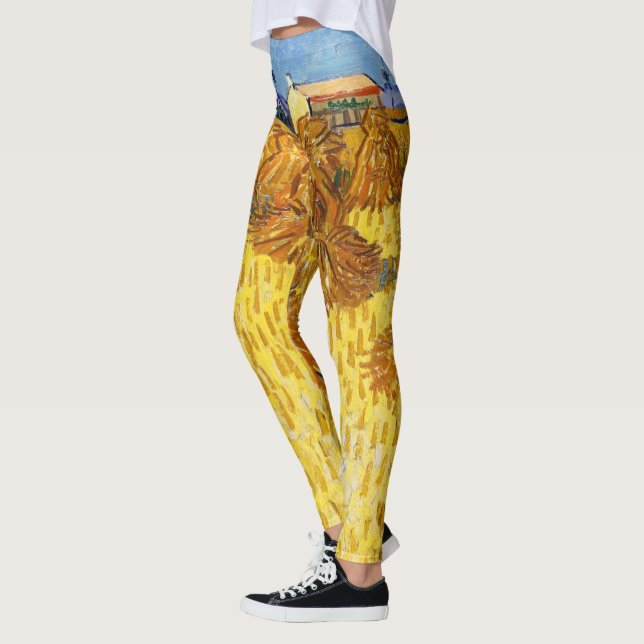 Vincent van Gogh - Harvest in Provence Leggings (Left)
