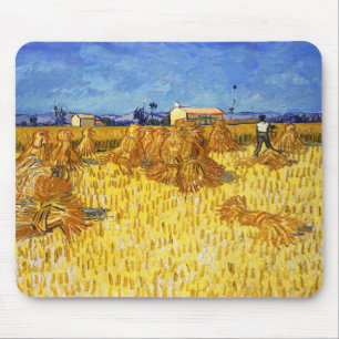 Vincent van Gogh - Harvest in Provence Mouse Mat