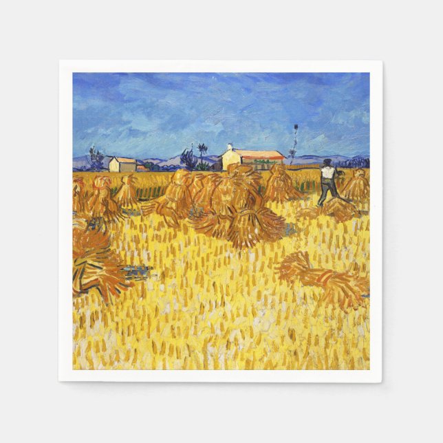 Vincent van Gogh - Harvest in Provence Napkin (Front)