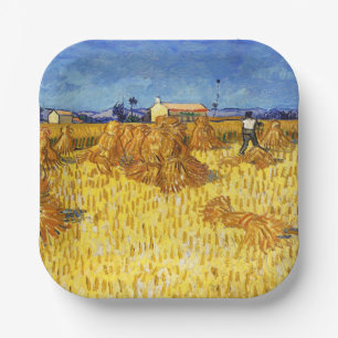 Vincent van Gogh - Harvest in Provence Paper Plate