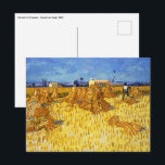 Vincent van Gogh - Harvest in Provence Postcard<br><div class="desc">Harvest in Provence - Vincent van Gogh,  1888</div>