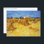 Vincent van Gogh - Harvest in Provence Postcard<br><div class="desc">Harvest in Provence - Vincent van Gogh,  1888</div>
