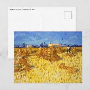 Vincent van Gogh - Harvest in Provence Postcard