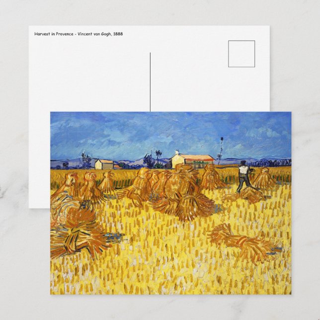 Vincent van Gogh - Harvest in Provence Postcard (Front/Back)