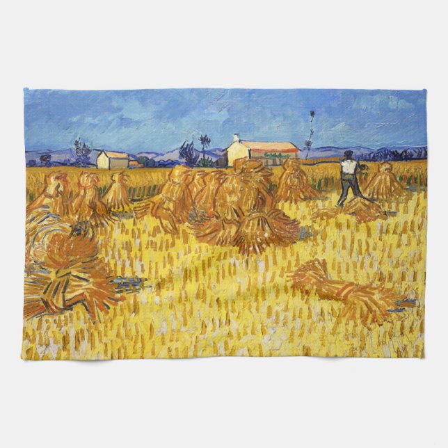 Vincent van Gogh - Harvest in Provence Tea Towel (Horizontal)