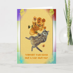 Vincent Van Gogh has a Bad Hair Day Card