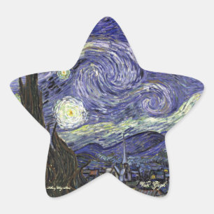 VINCENT VAN GOGH HOLIDAY STICKERS - STARRY NIGHT