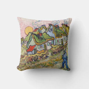 Vincent van Gogh - Houses and Figure  Cushion