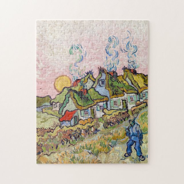Vincent van Gogh - Houses and Figure Jigsaw Puzzle (Vertical)