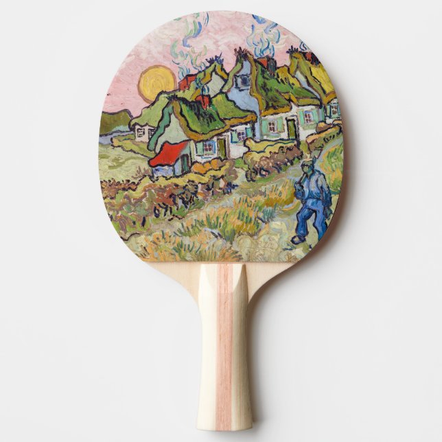 Vincent van Gogh - Houses and Figure Ping Pong Paddle (Front)
