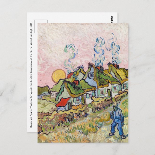 Vincent van Gogh - Houses and Figure Postcard (Front/Back)