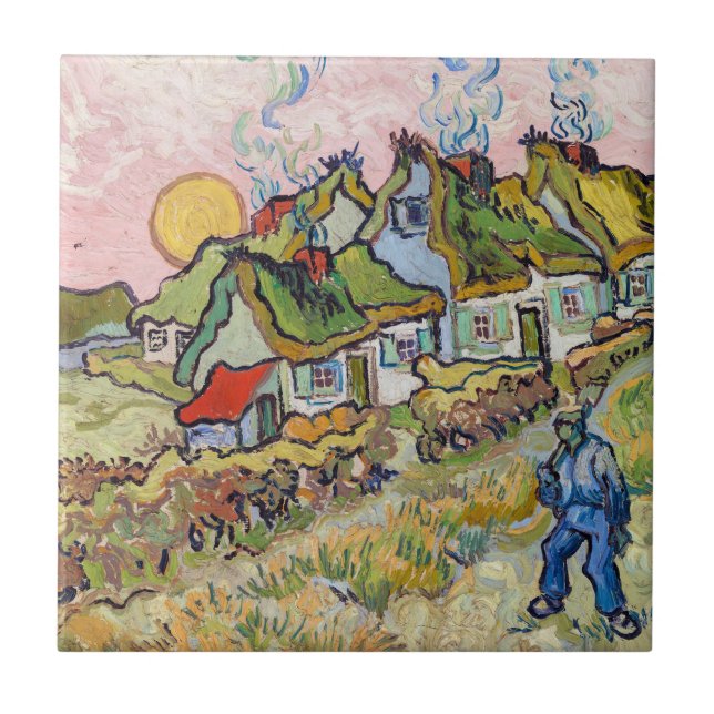 Vincent van Gogh - Houses and Figure Tile (Front)